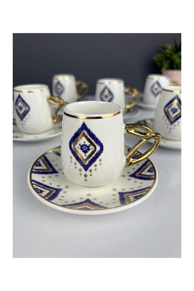 ACAR Luxury Porcelain Diora 6-Piece Cup Set
