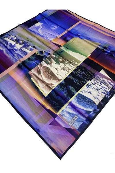 Aker Eșarfă Sport Twill (twill) Purple Blue