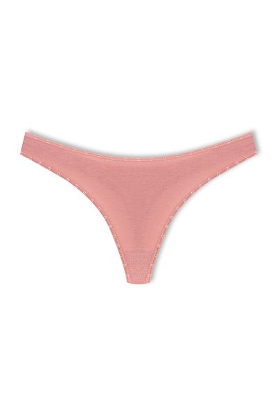 HNX Chiloți de damă din bumbac Heart Rubber Basic Thong, pachet de 5