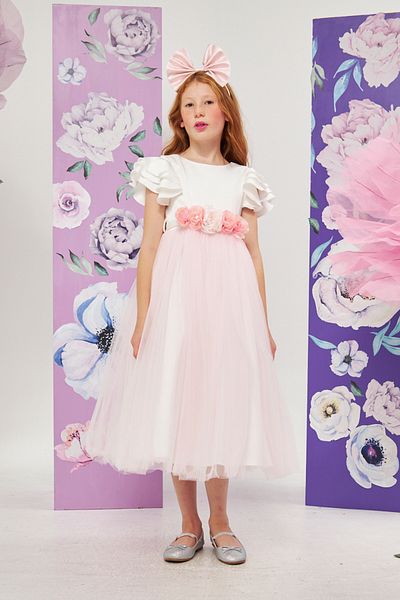 Jolanda FLOWER BELTED TOWEL SKIRT GIRL'S DRESS