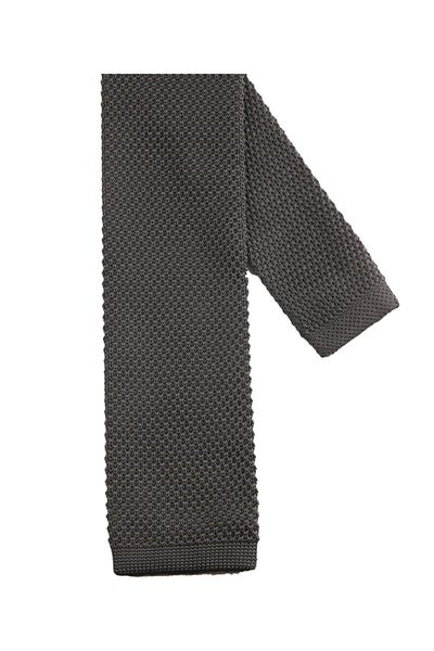 La Pescara Smoked Plain Weave Tie 8250