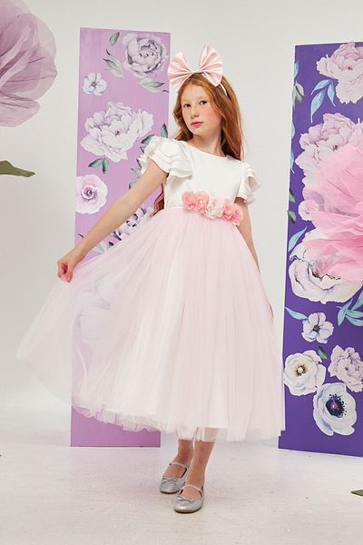 Jolanda FLOWER BELTED TOWEL SKIRT GIRL'S DRESS