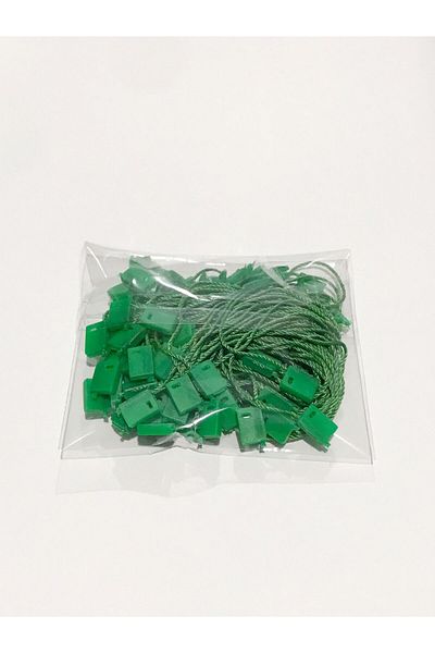 Grdall 100 Pieces - Locked String - Product String - Locked Label String - Green Color