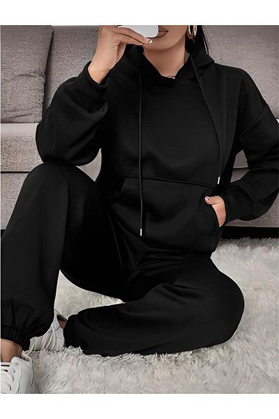 belean Unisex Σετ φόρμας φόρμας Jogger μονότυπη