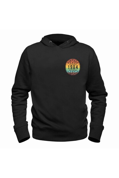 Alfa Tshirt سترة سوداء عتيقة بحالة جيدة 1984