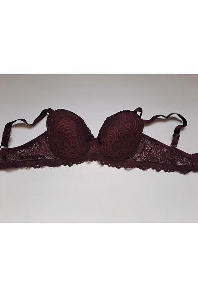 NARIYA Women's Large Size Bra C Cup Comfortable Daily Bra Underwear with Lace Detail
