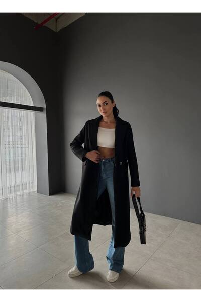 conconmoda Kaşe Kaban Siyah