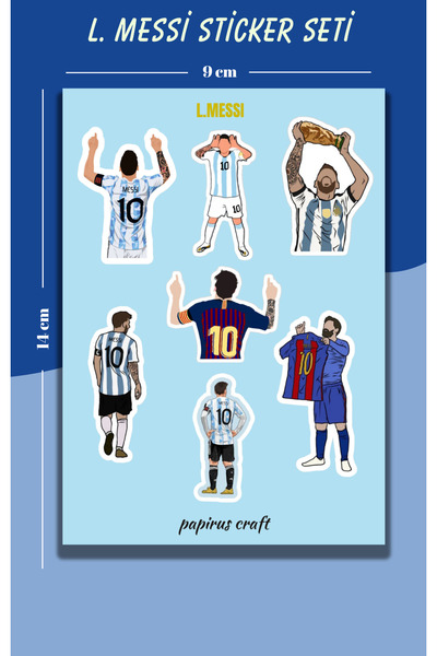 Craft PAPİRUS CRAFT L. MESSİ STİCKER , ETİKET ,ÇIKARTMA SETİ