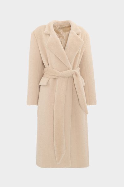 Açelya Okcu Premium γυναικείο μάλλινο παλτό Oversize με κουμπιά