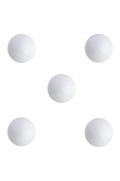 EYM 5 Pieces Bud Porcelain Ball Knob White Children's Room Handle