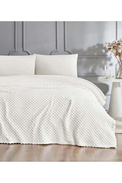 Özdilek Bud Bone White Single Blanket