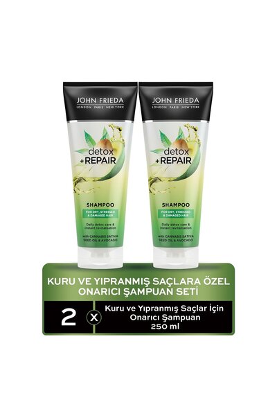 John Frieda Kuru Ve Yıpranmış Saçlar Için Onarıcı Şampuan 2'li Set