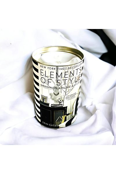 Saccura Decor Element Classic Model Cylinder Box, Black & White Decorative Cylinder Box
