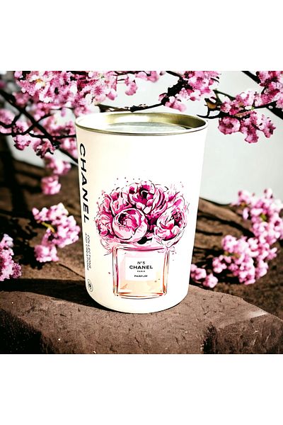 Saccura Decor Cylinder Decorative Box, Home Decor Pink Cylinder Box