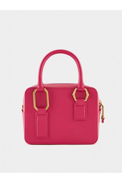 Emporio Armani Women's Pink Shoulder Bag with Main Compartment Slip Pocket Brand Logo Adjustable Shoulder Strap Y3A155 YWD1D