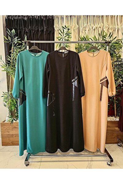 GGMM KREP KUMAŞ MODELLİ ELBİSE