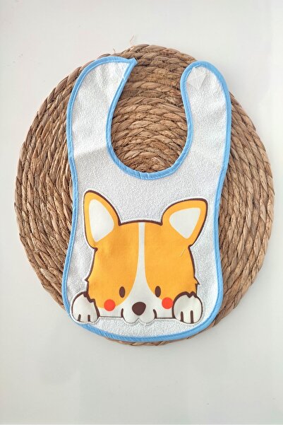 dubi baby kedicik desenli sıvı geçirmez arkası alezli bebek mama önlüğü (6-18...