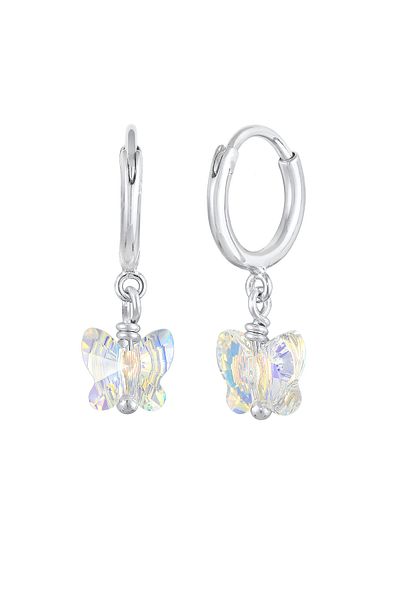 ELLI Ohrringe Creolen Schmetterling 925 Gümüş