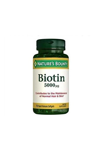 Nature's Bounty Biotin 5000ug 72 Kapsül
