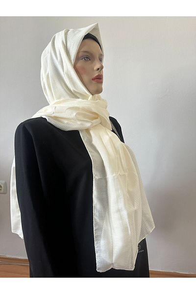 Modakaşmir أزياء الكشمير ميستو شال القطن مخطط