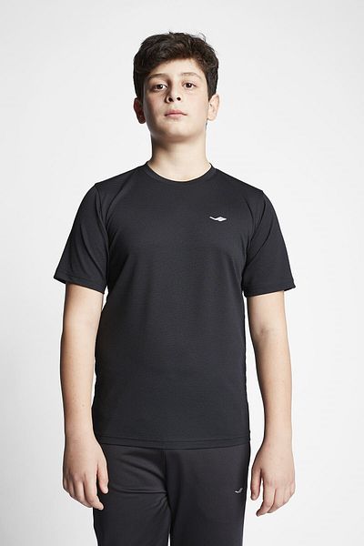 Lescon Tricou negru cu mânecă scurtă pentru copii 23s-3298-23b