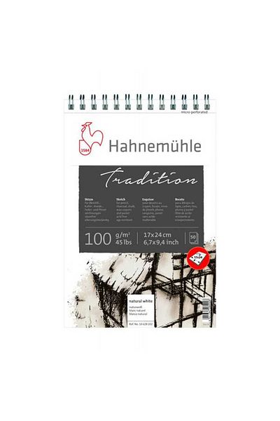 Hahnemühle Bloc de schițe Tradition 17x24cm 100g 50 coli