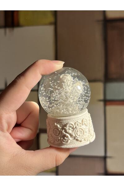 Moda Yedi Kar Küresi Melek Figürlü Kar Küresi Hediyelik Cam Küre Doğum Günü Sevgililer Günü Hediye