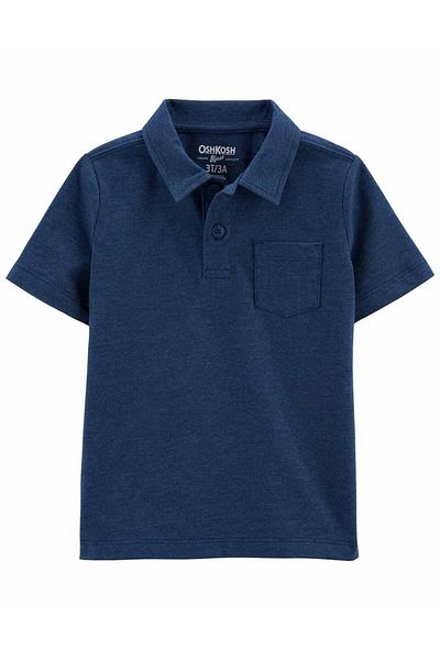 Oshkosh B’Gosh Tricou pentru băiețel cu gât polo albastru