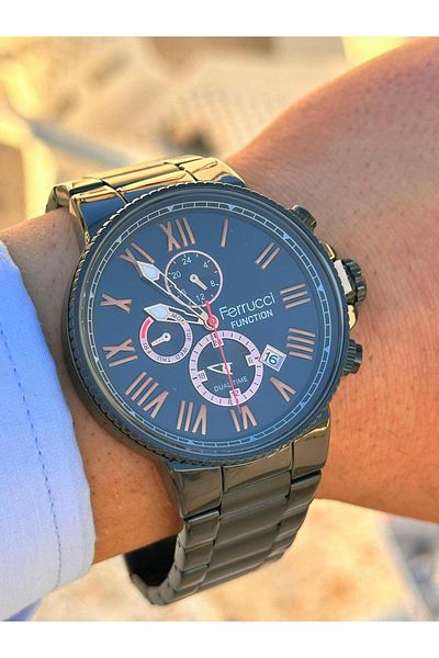 Ferrucci Frc.ft.1.136 Steel Cord Inner Gauges Active Function New Season Men's Wristwatch