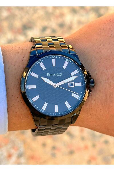 Ferrucci Frc.ft.1.142 Steel Cord 30 Mt Water Resistant New Season Stylish Design Men's Wristwatch