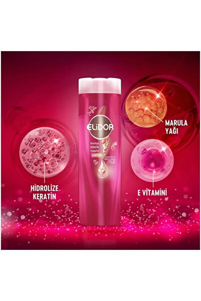 Elidor Şampuan Brezilya Bakım Keratin Terapisi 4 Lü Set .