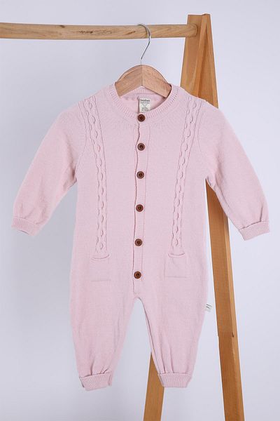 Babyhola Organic 100% Knitwear Girl Boy Baby Beret Jumpsuit Set 5717
