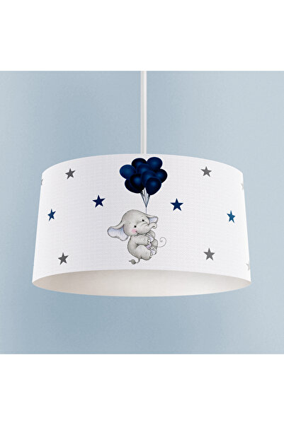 MASAL ODAM BEBEK VE ÇOCUK ODASI Filli Mavi Balon Desenli Avize