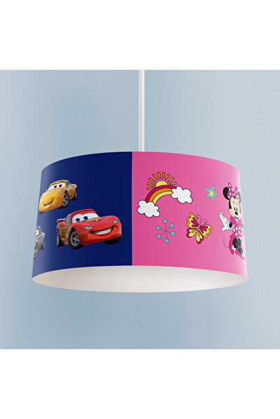 BAMBAŞKA MODA BEBEK VE ÇOCUK ODASI Pembe Mavi Seksekli Avize