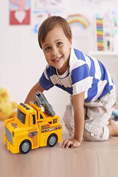 Hyd Toy Truck Metal Engineering Machinery Construction Vehicles Playpen and Track with Lights Elevator and Sound