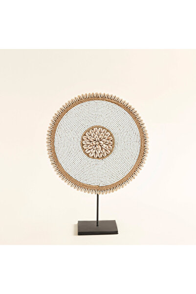 Chakra Conkai Dekoratif Obje L Beyaz