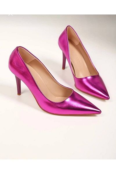 Lady Pantofi cu toc clasic fuchsia de damă Stiletto