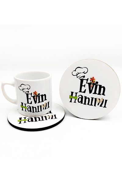 Hazellica Home's Lady and Home's Brain Special Design 2-Piece Coffee Cup Set
