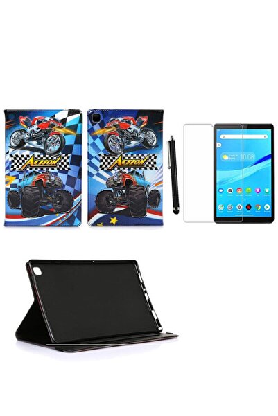 Huawei Mate Pad T10 - T10s Case Embossed Picture Case + Screen Protector + Pen