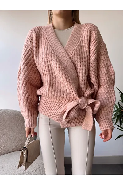 Undeka Store Women's Side Tie Oversize Cardigan