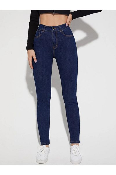 ButikDina Venice Fadeless Denim Trousers Slim-Fitting Skinny Leg Jeans