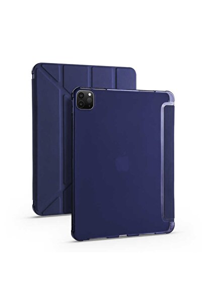 Fuchsia Ipad Pro 11 Inç 2020 (2. NESİL) Akıllı Kılıf, Ince Hafif Saydam Buzlu Arka Koruyucu Kapak