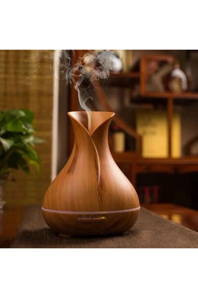 fortrek Ultrasonik Aroma Difüzörü 7 Renk Led Işıklı Aromatik Oda Kokusu Hava ...