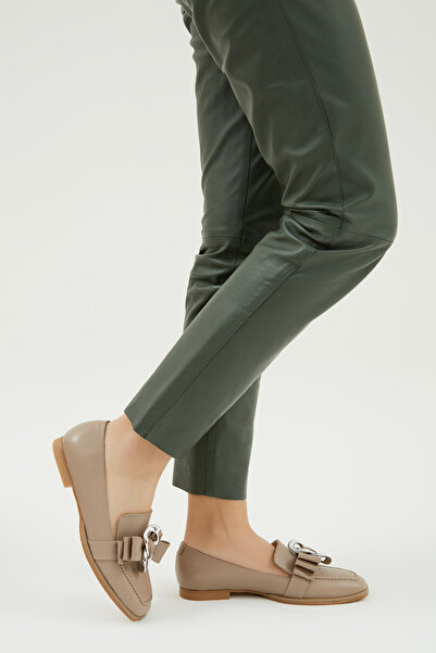 Tamer Tanca Kadın Hakiki Deri Makosen Ayakkabı 33 2507 Bn Ayk Y23