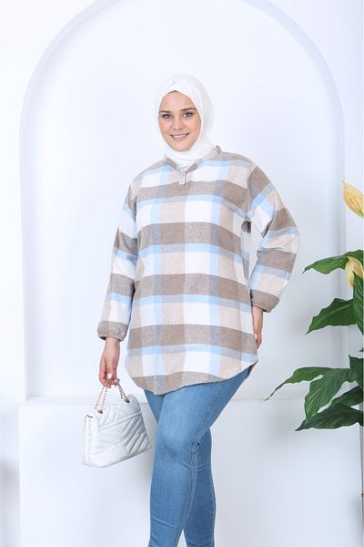 Tunikteks Lumberjack slash cut comfortable tunic