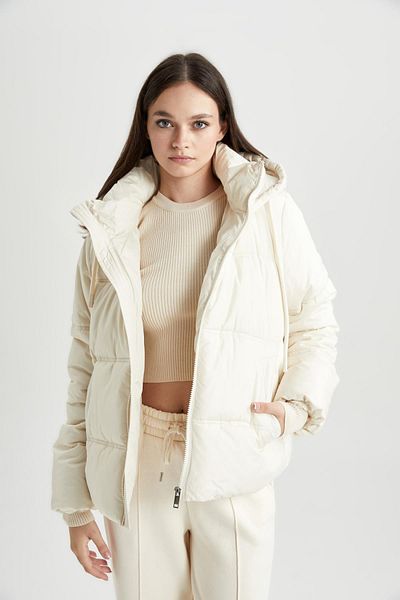DeFacto Nepromokavá bunda Puffer Puffer s kapucí z umělé kožešiny A0757ax23wn