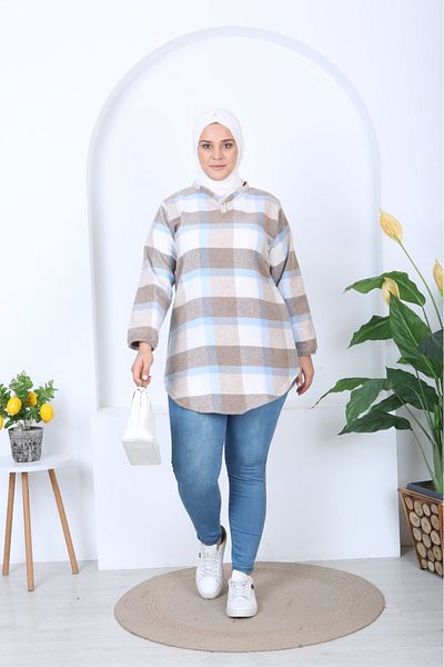 Tunikteks Lumberjack slash cut comfortable tunic