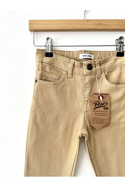 rois kids CHILDREN'S LYCRAL BEIGE TROUSERS