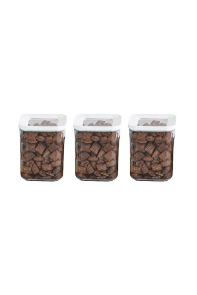 Epilons Lossa Square Vacuum Storage Container Set of 3 1 Lt