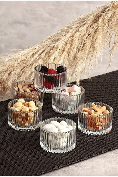 Veliday 6 Parça Cam Çerezlik Sunum